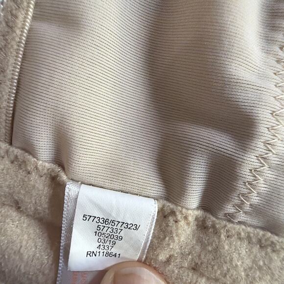 Cacique Beige Boost Multi-Way Strapless Bra Nylon Spandex Underwire 46C - Picture 12 of 13